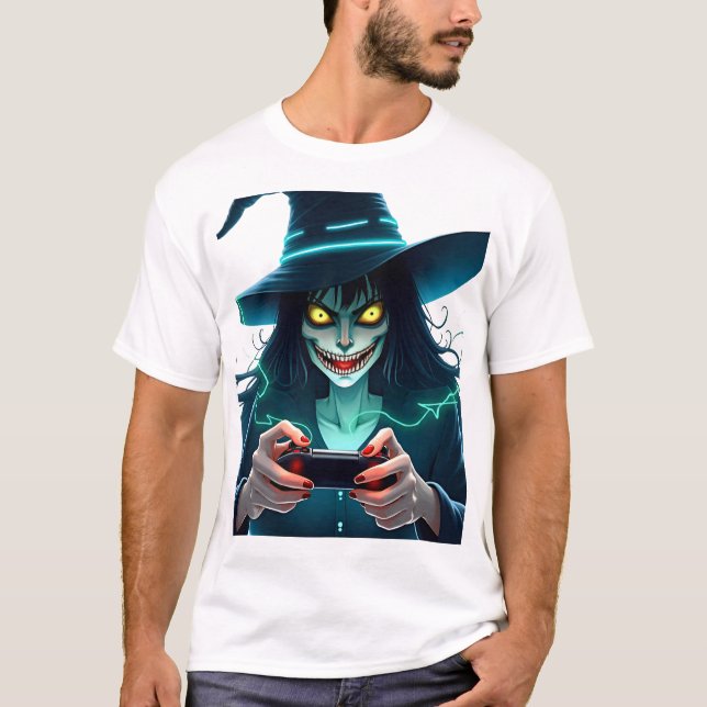 Halloween PlayStation Gaming - Spooky PS5  T-Shirt (Front)