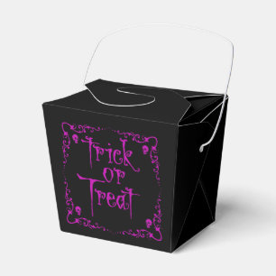 Halloween Poison Purple Trick or Treat Favor Box