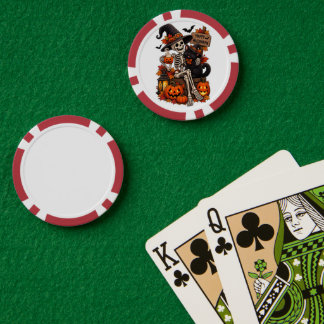 Halloween poker chips