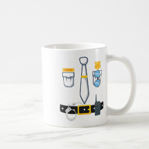 Halloween Police Officer Costume Coffee Mug
