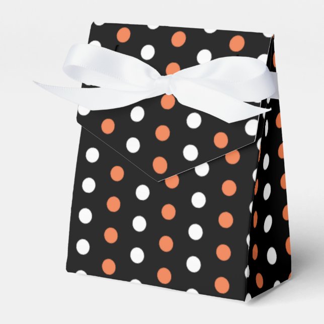 Halloween Polka Dot Pattern Favour Box (Front Side)