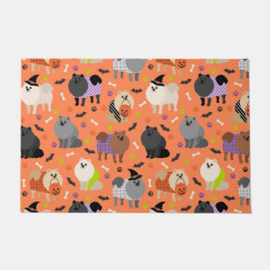 Halloween Pomeranian Doormat