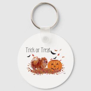 Halloween Pomeranian Keychain
