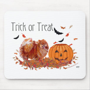 Halloween Pomeranian Mouse Pad