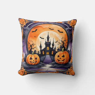 Halloween Popular Pumpkin Autumn Collection Throw Pillow