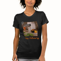 'Halloween Porch' Ladies' T-shirt