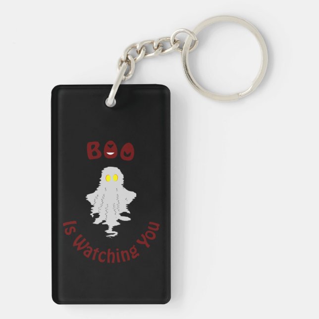 Halloween Porte - clé acrylique | Boo Vous Regarde (Dos)