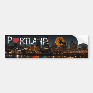 Halloween Portland Bumper Sticker