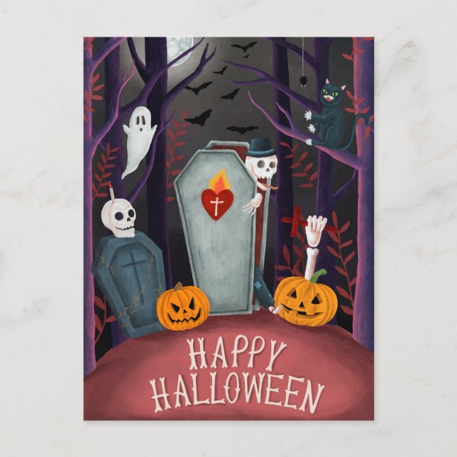 Halloween Postcard (Front)