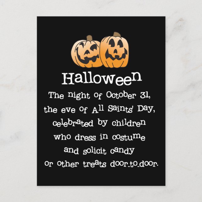 Halloween Postcard (Front)