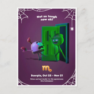 Halloween Postcard for Scorpio