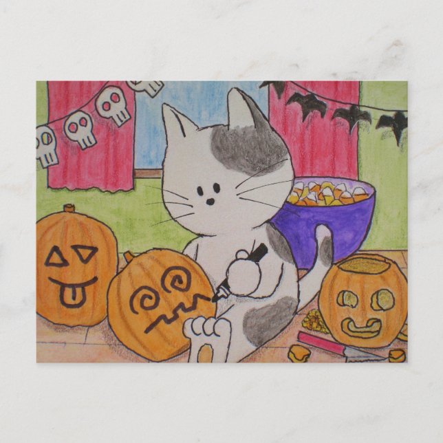 Halloween Postcard "Shortcut" (Front)