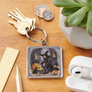 Halloween, Potion Party at The Haunted Hause Keychain