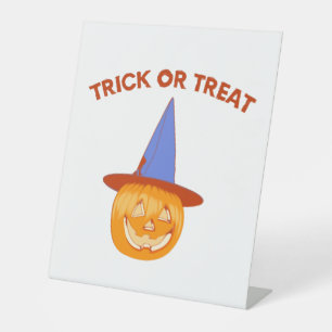 Halloween Prank Pedestal Sign