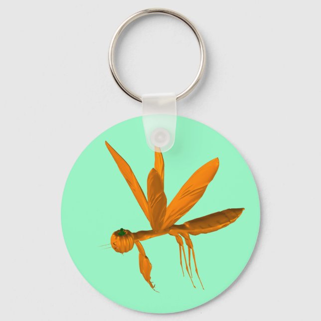 Halloween Praying Mantis Keychain (Front)