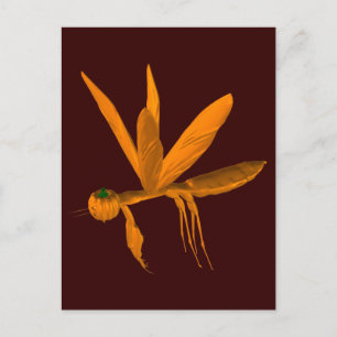 Halloween Praying Mantis Postcard