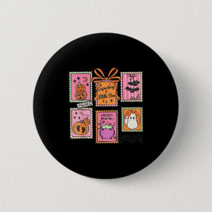 Halloween Pregnancy Announcement Funny Ghost Baby  2 Inch Round Button