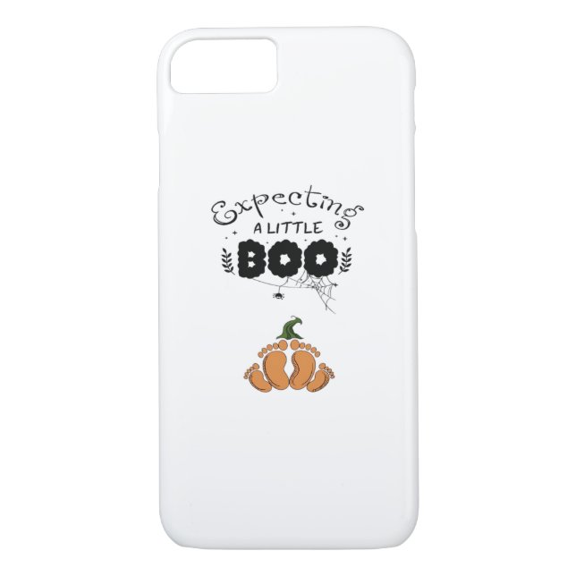 Halloween Pregnancy Mom To Be Expecting Little Boo Case-Mate iPhone Case (Back)