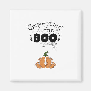 Halloween Pregnancy Mom To Be Expecting Little Boo Magnet