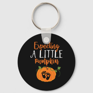 Halloween Pregnancy Mom To Be Expecting Little Pum Keychain