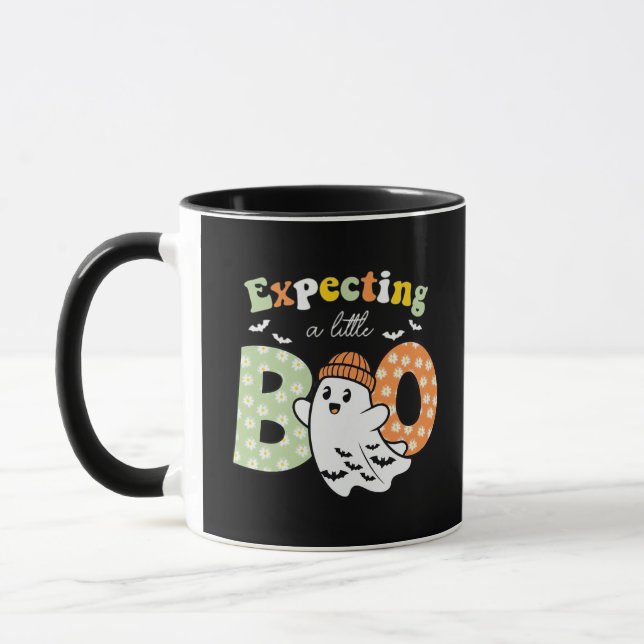 Halloween Pregnancy Pregnance Mom To Be Expecting  Mug (Left)