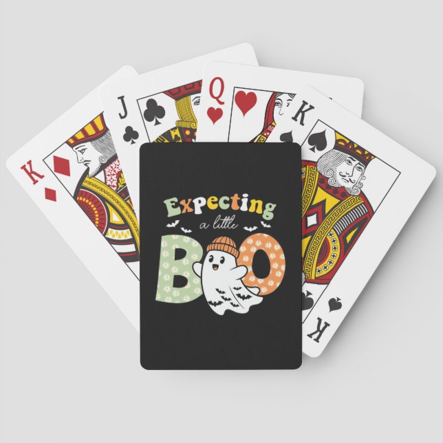 Halloween Pregnancy Pregnance Mom To Be Expecting  Playing Cards (Back)