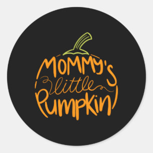 Halloween Pregnancy S Mommy'S Little Pumpkin Classic Round Sticker