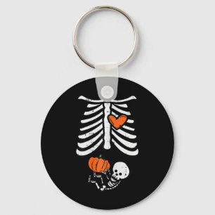 Halloween Pregnancy Skeleton Baby Halloween Costum Keychain