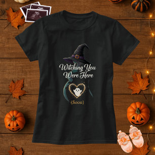 Halloween Pregnant Witching You Were Here Boo T-Shirt