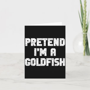 Halloween Pretend Goldfish Costume Lazy Kids Card
