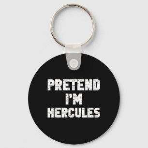 Halloween Pretend Hercules Costume Funny Lazy Kids Keychain