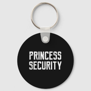 Halloween Princess Security Funny Costume Dad Men Keychain