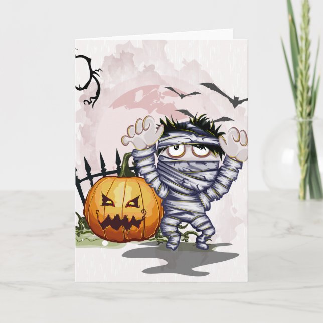 Halloween Prisoner and Pumpkin.  HELP!!! Card (Front)