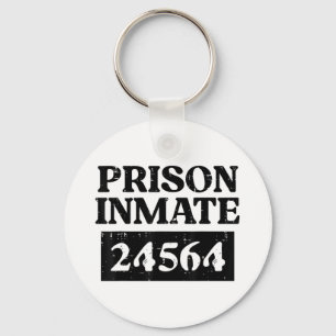 Halloween Prisoner Prison Inmate Funny Costume Men Keychain