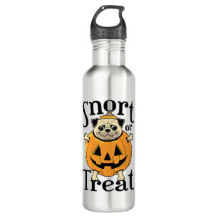 Halloween Pug 710 Ml Water Bottle