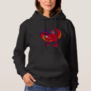 Halloween pug and dinosaur t-shirt design  Funny D Hoodie