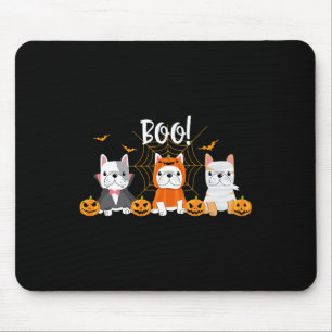 Halloween Pug Dogs Cute French Bulldog Lover  Mouse Pad