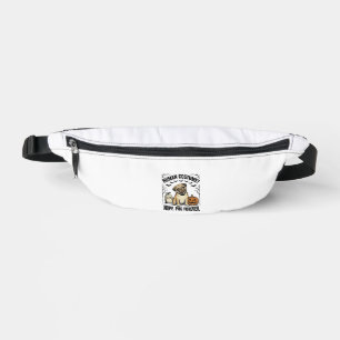 Halloween Pug Shirt Vintage Funny Dog Costume Art_ Fanny Pack