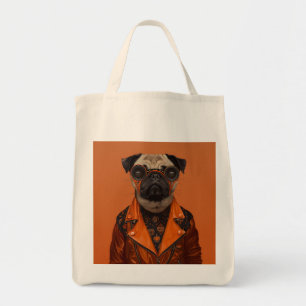 Halloween Pug Tote Bag