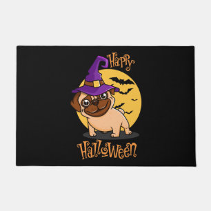 Halloween Puggy Doormat
