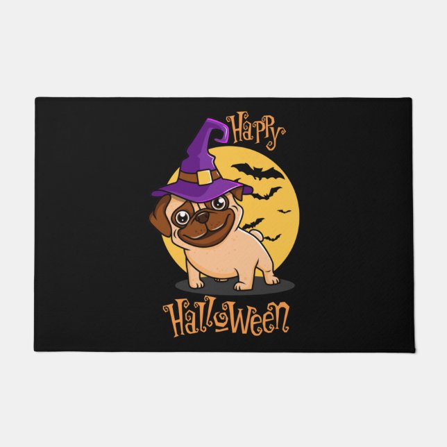 Halloween Puggy Doormat (Front)