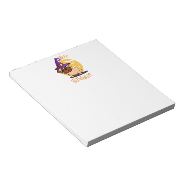 Halloween Puggy Notepad (Angled)