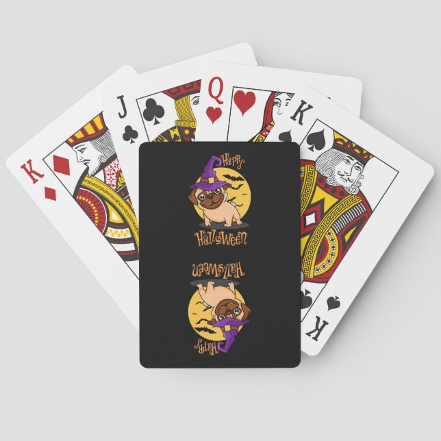 Halloween Puggy Playing Cards (Back)