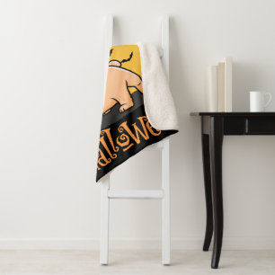 Halloween Puggy Sherpa Blanket