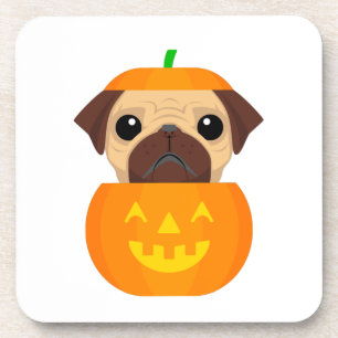 Halloween Pugkin Coaster