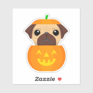 Halloween Pugkin Sticker