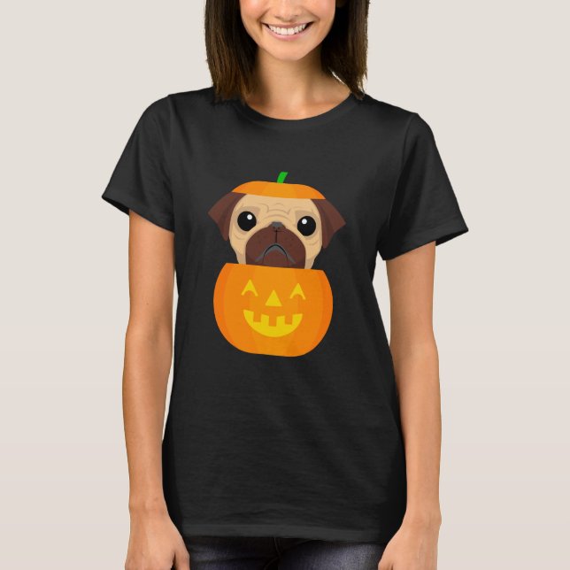 Halloween Pugkin   T-Shirt (Front)