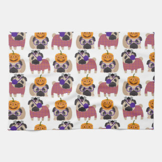 Halloween Pugs 2015 Kitchen Towel