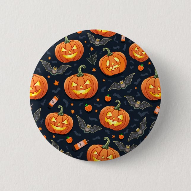 Halloween pumkin button (Front)
