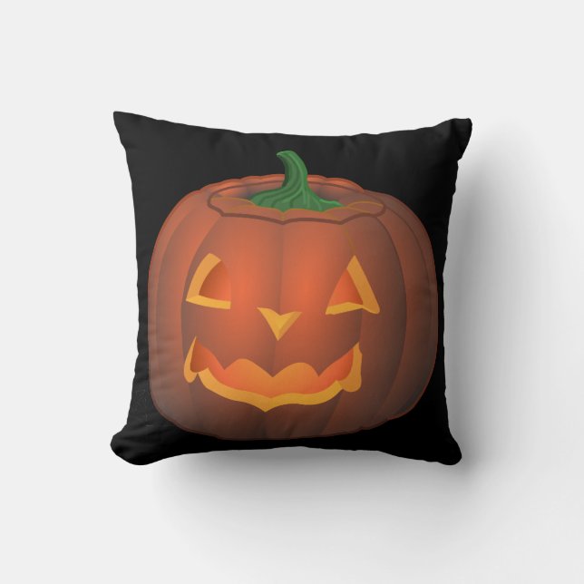 Halloween Pumkin Pillow Gifts Jack-o-lantern Decor (Front)